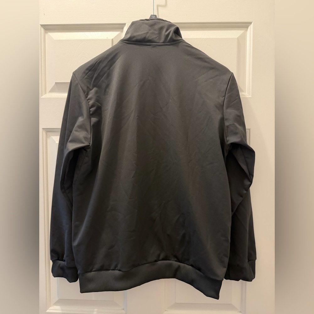 Men's Black Zip-Up Track Jacket and Pants Set - Picture 3 of 12